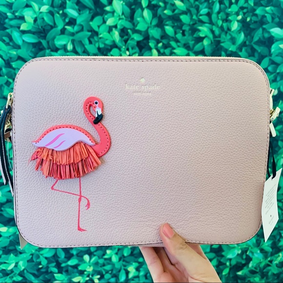 Kate Spade Flamingo Camera Bag By Pool Crossbody - Picture 3 of 8